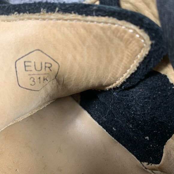 Kids VivoBarefoot Addis Black Leather Gum Shoes Sneakers EU 31 K US 13 - Picture 8 of 9